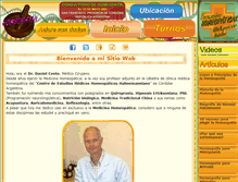 Tablet Screenshot of homeopatiaencasa.com